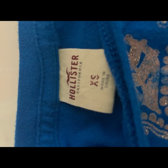 Cute Hollister blue crop top XS - Picture 4 of 5